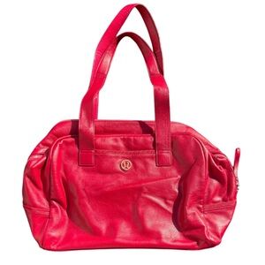 lululemon athletica Berry Red leather bag